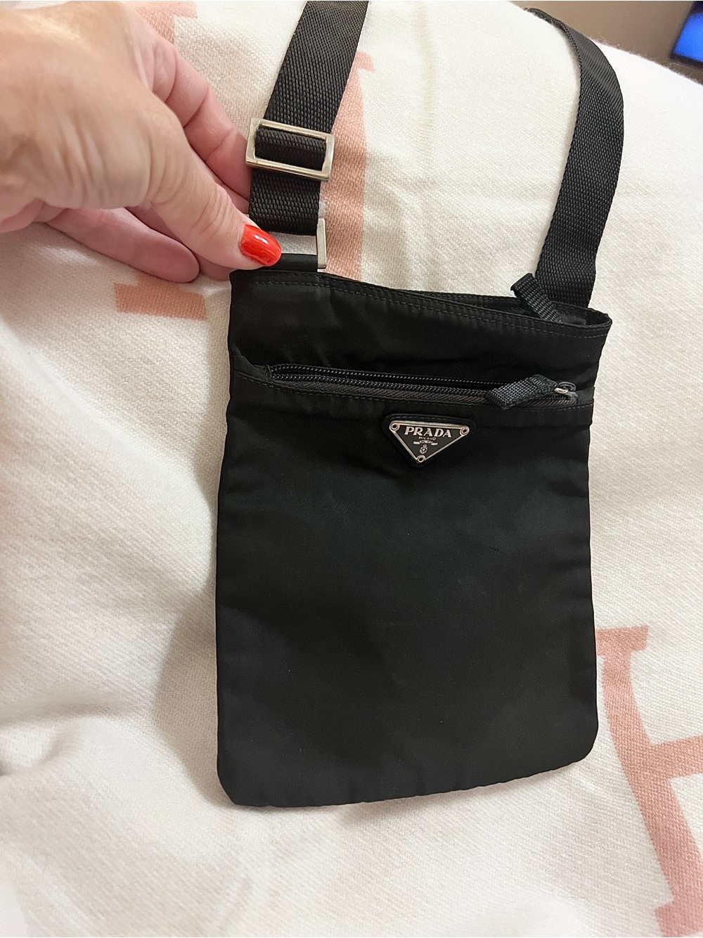 PRADA⭐️Authentic Black Nylon Belt/Crossbody Pouch with Silver hardware! - Picture 5 of 9